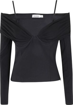 SIMKHAI Hazel Top - Dames - Longsleeves - Zwart - S - Tops