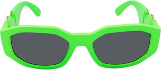 Versace Gray Geometric Unisex Sunglasses VE4361 531987 53