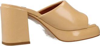 &Aacute;ngel Alarc&oacute;n Sandalen met hak - Dames - Muiltjes - Bruin - 38 EU - Schoenen