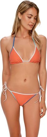 Swim Systems Trisha Triangle Bikini Swimsuit Top in Persimmon at Nordstrom, Size 3X-Large