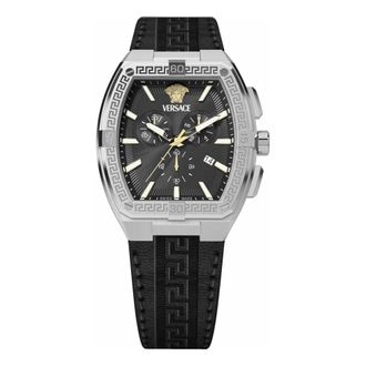 Versace Greca Sport Chronograph - Heren - Accessoires - Zwart - Maat: ONE Size