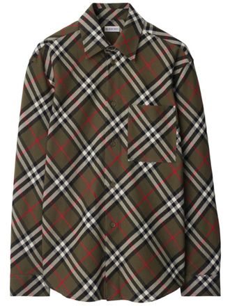 Burberry Camicia a quadri - Verde