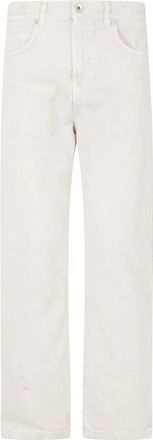 Eleventy Stretch Cotton Denim Jeans - Heren - Regular Fit Jeans - Beige - W34 - Denim - Jeans