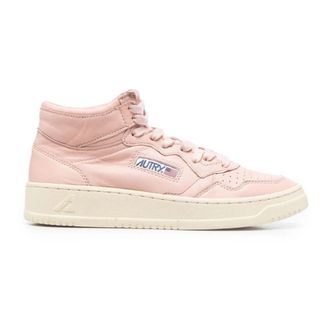 Autry Medalist Mid Sneakers - Dames - Sneakers - Roze - 35 EU - Katoen - Schoenen