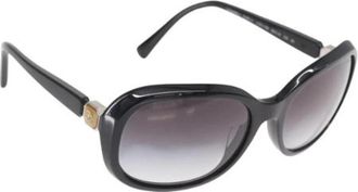 Chanel Pre-owned Plastic Zonnebril - Dames - Vintage Accessoires - Zwart - ONE Size - Vintage