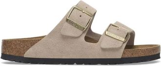 Birkenstock Arizona Ante Narrow Fit - Dames - Sandalen - Beige - 38 EU - Leer - Schoenen