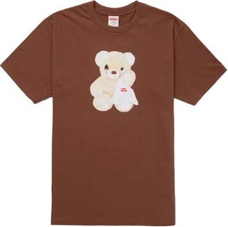 SUPREME Bear Tee - Heren - T-shirts - Bruin - L - Katoen - Tops