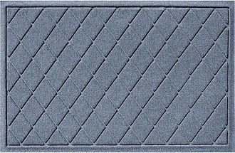 Frontgate WaterHog Argyle Door Mat - Charcoal, 2 x 3 - Frontgate