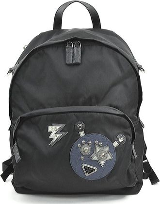 Prada Black Nylon Backpack (Pre-Owned)