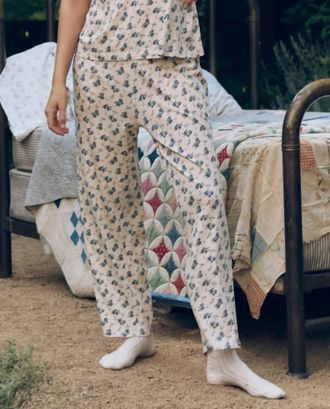 The Great. Jersey Easy Sleep Pants In Indigo Rose