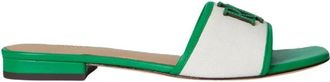 Ralph Lauren Everley Slide - Dames - Sandalen - Groen - 35 EU - Leer - Schoenen