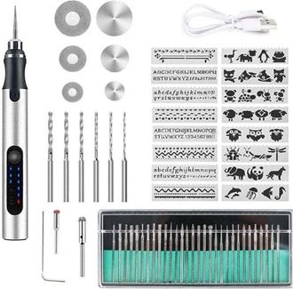 OEM [nunca Usado]l&aacute;piz De Grabado El&eacute;ctrico Inal&aacute;mbrico, Kit De Herramientas De Grabado Recargable Por Usb, Mini Herramienta De Grabado, Grabador Rotativo