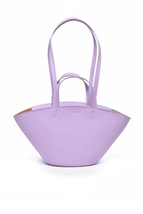 Patrizia Pepe Leather Shoulder Bag - Purple