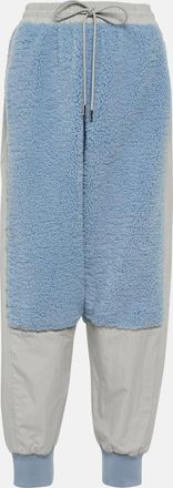 J.W.Anderson Paneled faux shearling sweatpants
