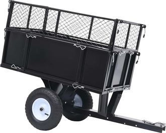 vidaXL Vidaxl - Carro Remolque Inclinable De Cortac&eacute;sped Carga De 150 Kg