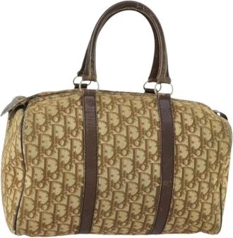 Dior Pre-owned Handbags, female, Beige, Size: ONE SIZE Pre-owned Boston Bag