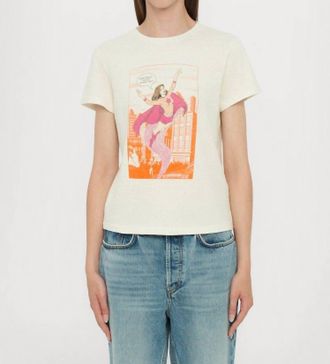 Re/Done Superhero Classic Tee In White