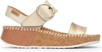 Pikolinos Marina Platform Sandal - Dames - Sleehakken - Geel - 40 EU - Leer - Schoenen