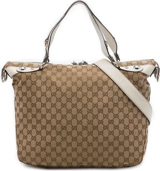 Gucci Pre-owned Gucci GG Canvas Icon Bit Satchel Ladies 63AOMK10K2NG7B42