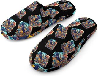 Generic 911 Remember U.S. Mens Cotton Slippers Memory Foam Comfort House Shoes Winter Indoor Slipper for Hotel Casa Spa