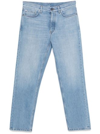 Ermenegildo Zegna logo-patch jeans - men - Cotton/Cotton/Polyester - 31 - Blue