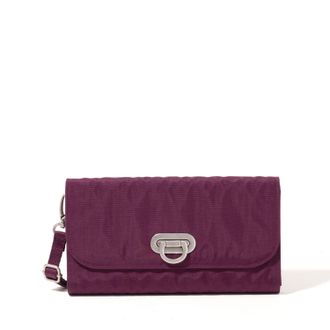 Baggallini Womens Coastal Flip Lock RFID Phone Wallet Crossbody Bag