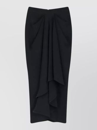 Givenchy draped high rise pencil midi skirt