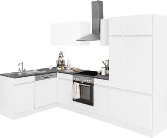 Optifit Winkelküche »Roth« Stellmasse 300x175 cm, wahlweise mit E-Geräten, mit Apothekerschrank