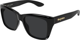 Saint Laurent SL 923 Zonnebril - Dames - Zonnebrillen - Zwart - 55 MM - Nylon - Accessoires