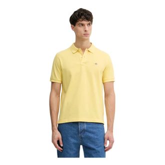 GANT Tops, Heren, Geel, XL, Polo Shirts