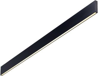 Ideal Lux Aplique De Pared Led Integrado Lineal Decorativo Negro, 3000k