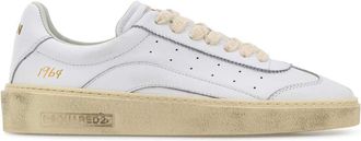 Dsquared2 White Leather Rider Sneakers