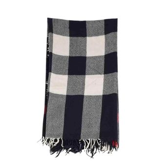 Burberry Pre-owned Scarves, male, Multicolor, Size: ONE SIZE Pre-owned Wool Scarf