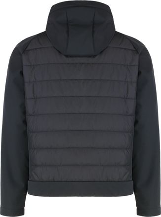 Paul & Shark Mens Technical Hooded Waterproof Jacket Black Shell: Polyester Raincoats Coat