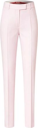 Max Mara Broeken, Dames, Roze, S, Polyester, Slim-fit Broeken