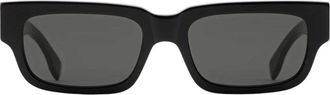 Retro Superfuture Roma Zonnebrillen - Dames - Zonnebrillen - Zwart - 54 MM - Accessoires