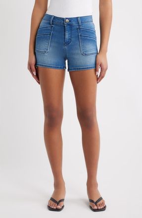 1822 Denim Butter Front Pocket Shorts in Summer at Nordstrom, Size 25