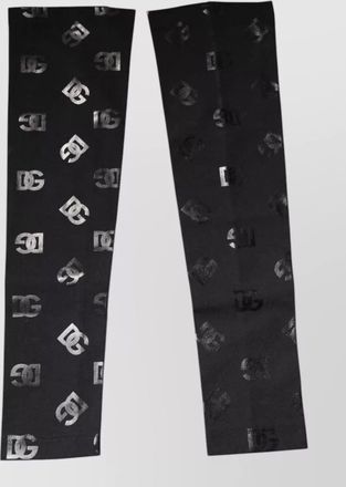 Dolce & Gabbana wool cashmere logo-print arm warmers