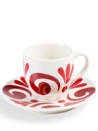 Themis.Z Tazzina e piattino da caffè Kallos - Bianco