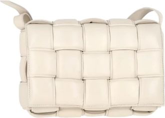 Bottega Veneta Tweedehands leren schoudertassen - Dames - Vintage Schoudertas - Wit - ONE Size - Leer - Vintage