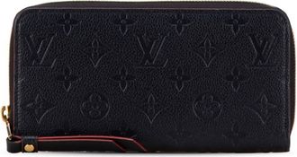 Louis Vuitton Monogram Empreinte Marine Rouge Monogram Navy Red Color Leather Wallet (Bi-Fold) (Pre-Owned)