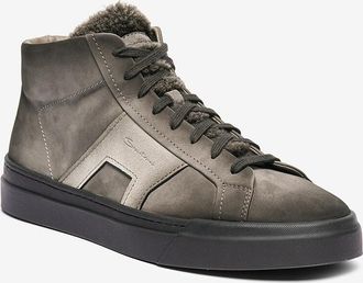 Santoni Hohe Sneaker aus Veloursleder DBS