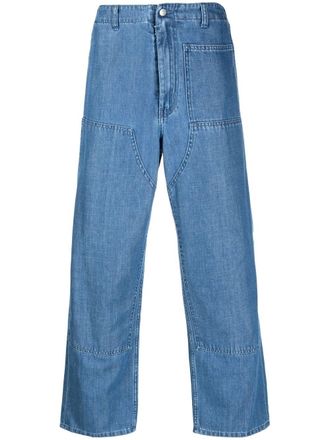 Maison Margiela straight-leg cut trousers - Blue