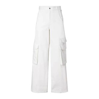 GCDS Pantaloni Ultracargo - - Trousers - Donna - Bianco - W25