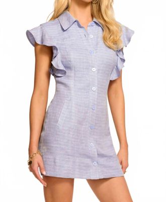 Ramy Brook Nikki Mini Dress In Bazaar Blue
