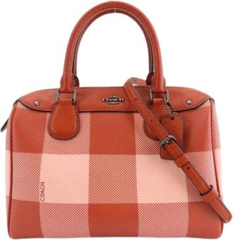 Coach Pre-owned Handbags, female, Multicolor, Size: ONE SIZE Pre-owned F26146 Leather 2way Handbag