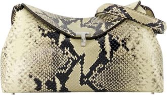Toteme T-Lock Python-Embossed Clutch - Dames - Schoudertassen - Veelkleurig - ONE Size - Leer - Tassen