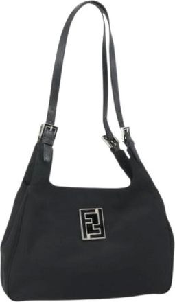 Fendi Pre-owned Shoulder Bags, female, Black, Size: ONE SIZE Pre-owned Vintage Shoulder Bag
