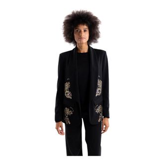5 Progress Blazer Tiger Strass - - Jackets - Donna - Nero - L