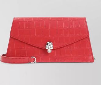Alexander McQueen skull mini leather clutch bag